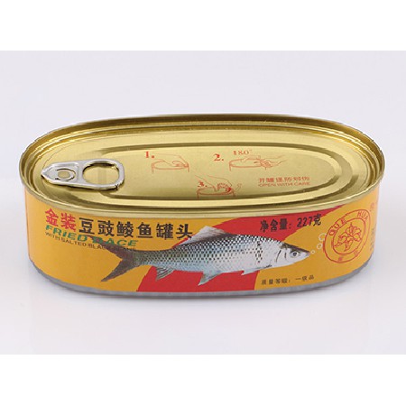 金裝豆豉鯪魚(yú)罐頭